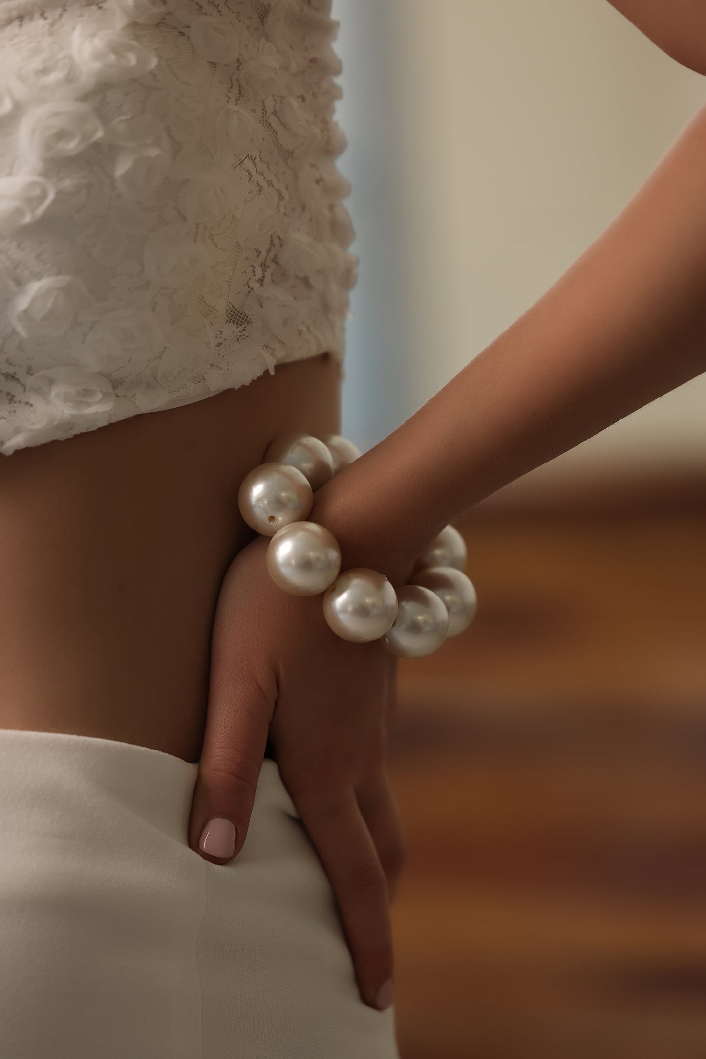 Oversized Pearl Bracelet