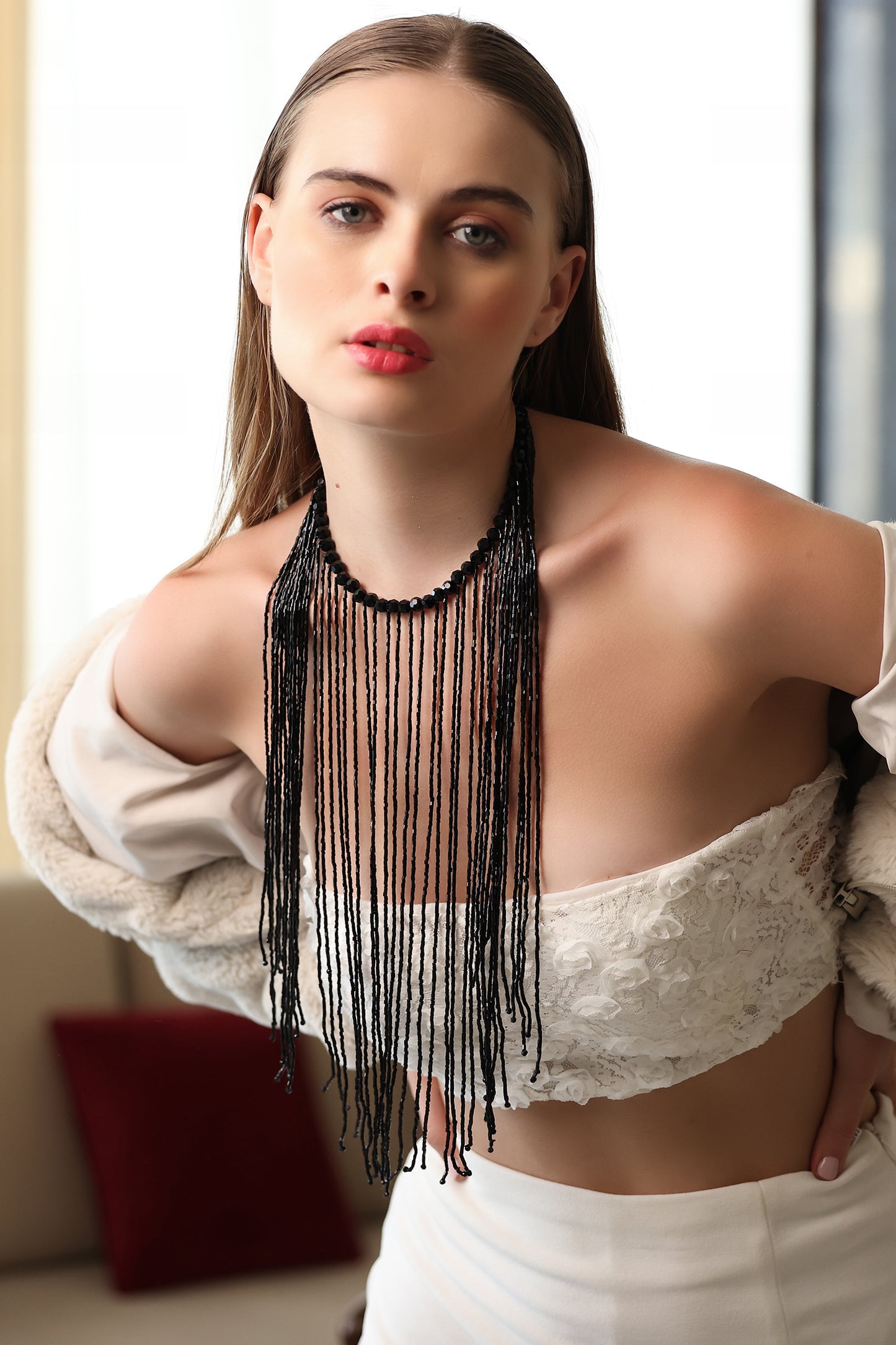 Black Hangings Neckpiece