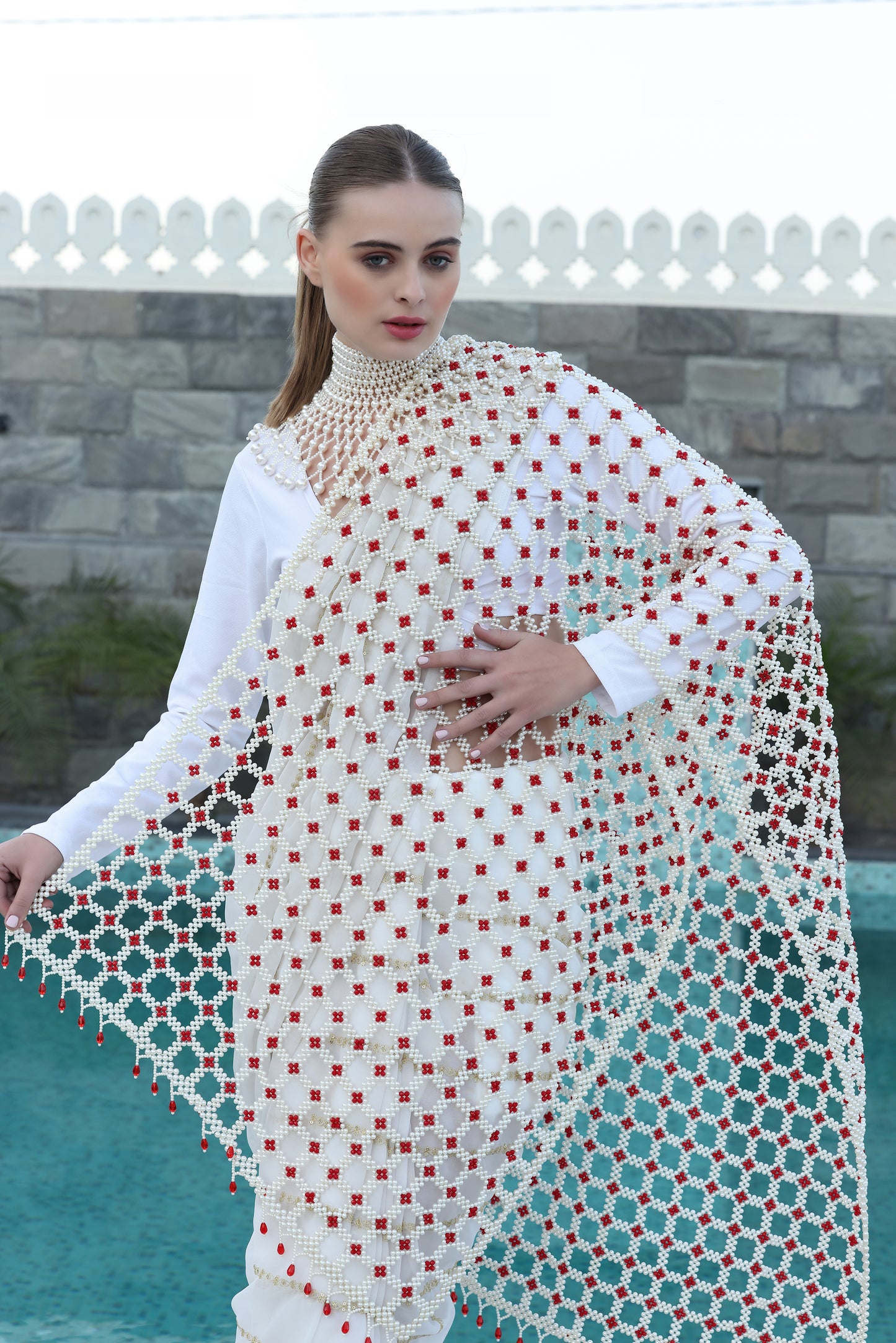 Pearl Elegance Dupatta