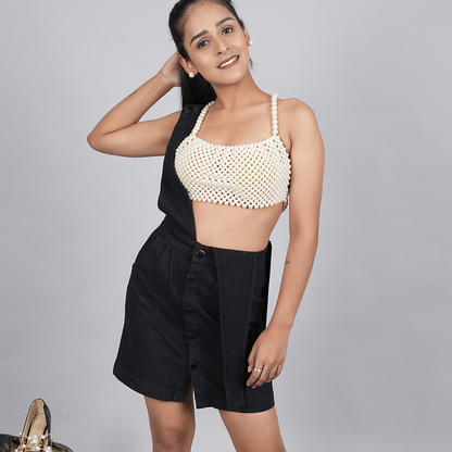 "LUMI" Pearl Beaded Blouse