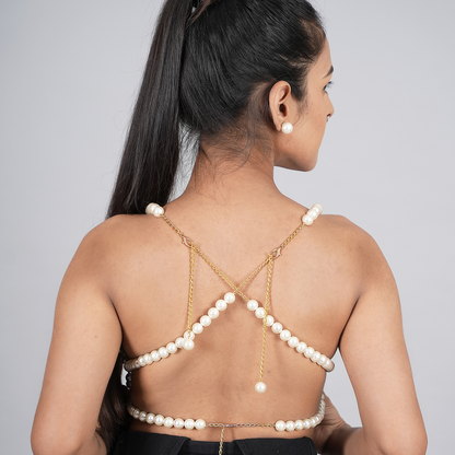 "LUMI" Pearl Beaded Blouse