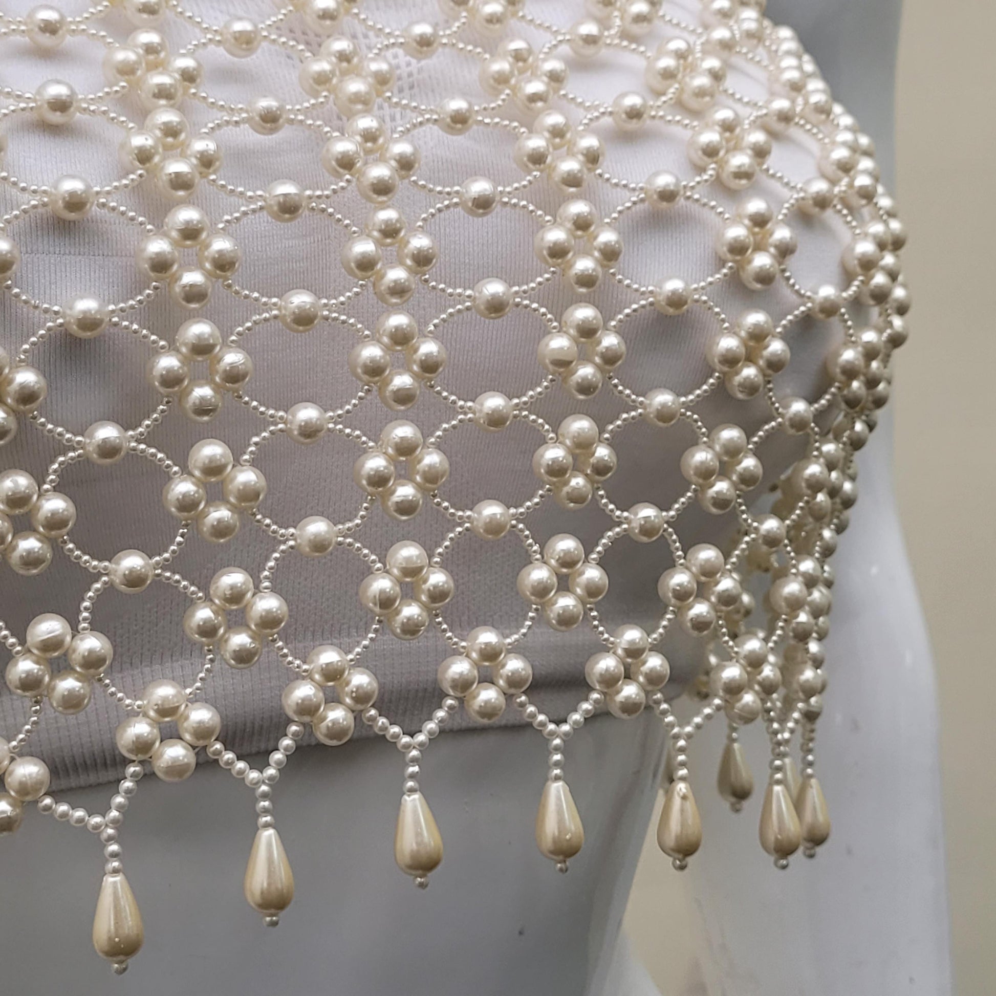 Handmade Faux Pearl Bralette Top | Luxury Beaded Pearl Bra | Valentine Gift Body Jewelry | Bridal & Festival Wear