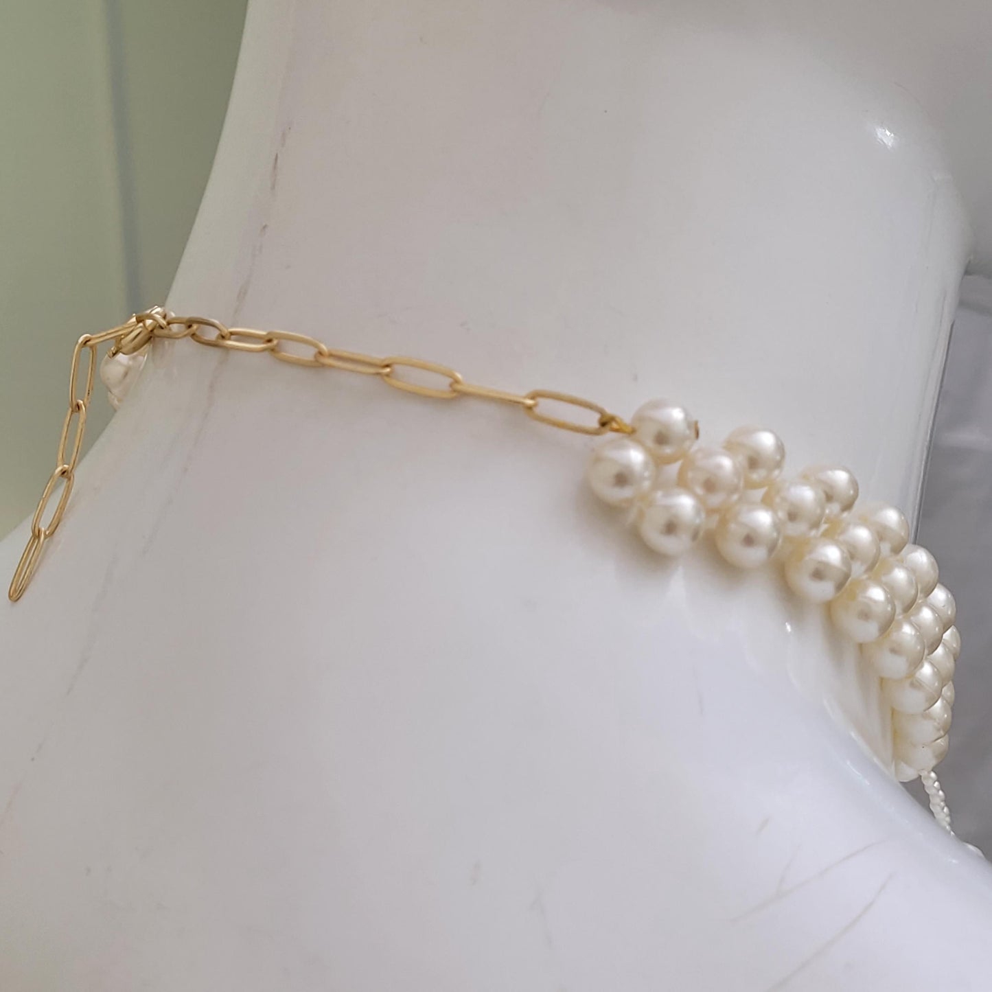 Handmade Faux Pearl Bralette Top | Luxury Beaded Pearl Bra | Valentine Gift Body Jewelry | Bridal & Festival Wear