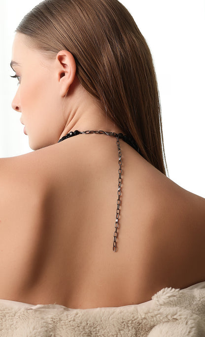 Black Hangings Neckpiece