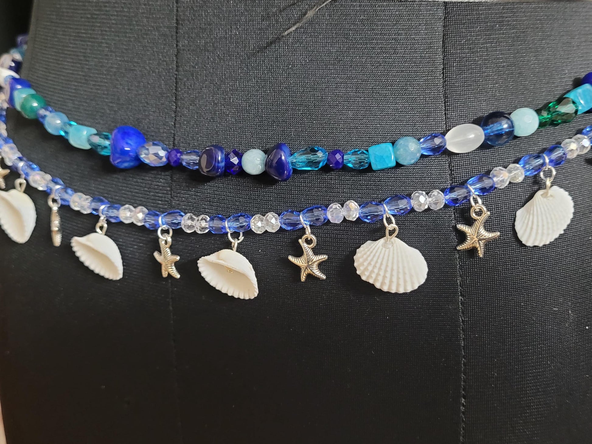 Natural Gemstone Bra with waist chain, Beaded Bralette, Unique Mermaid Top Rave Carnival Festival Costume, Best Birthday Outfit Gift for her