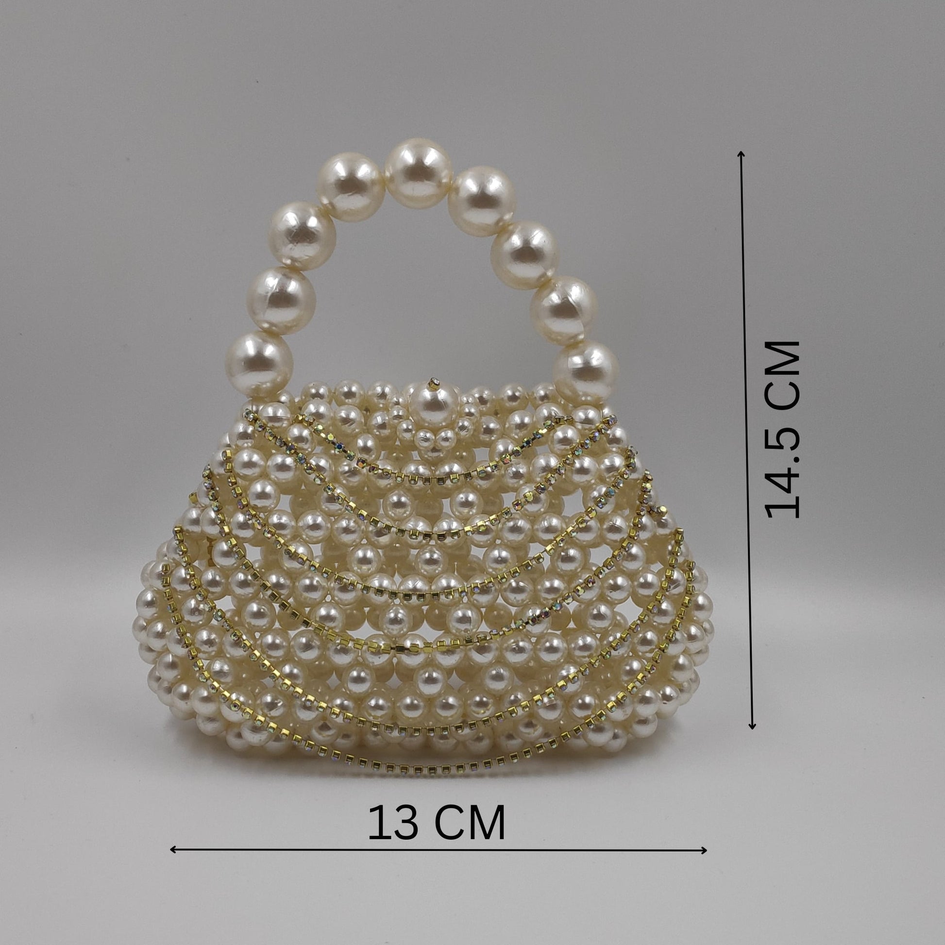 Pearl Beaded Bag, Pearl Mini Bag with Rhinestone, Faux Pearl Handbag  & Evening Bag for Women, Bridal Clutch, Wedding Gift for her