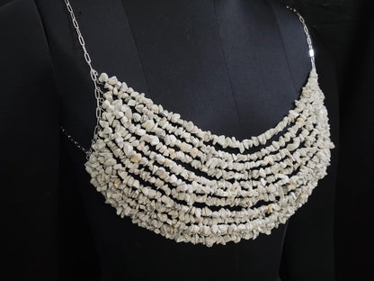Samba Carnival Costume, White Bralette Body Chain for Rio Music Festival, Burning Man Mermaid Core Top, Carnaval Rave Parade Costume