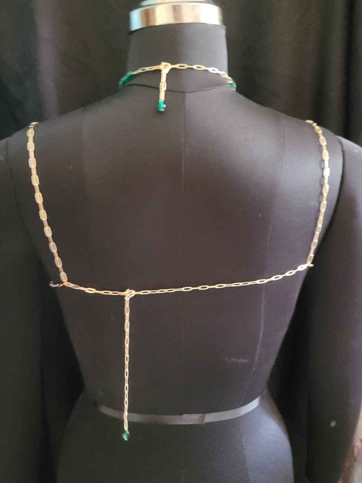 Uncut Gemstone Bralette Top | Raw Crystal Body Jewelry | Handmade Beaded Bralette | Festival Rave Outfit | Statement Jewelry Top
