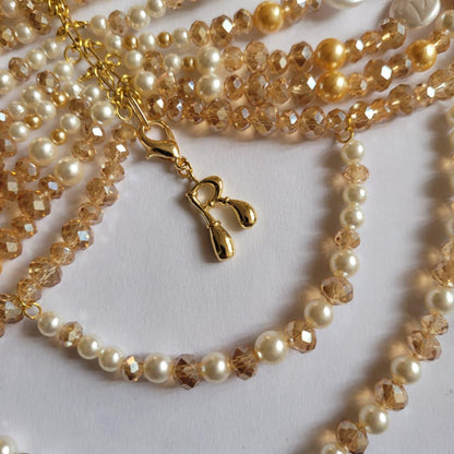 Valentine Gift for Her – Luxury Pearl & Gemstone Bralette Body Chain, Romantic Mermaid Core Jewelry, Handmade Love Gift